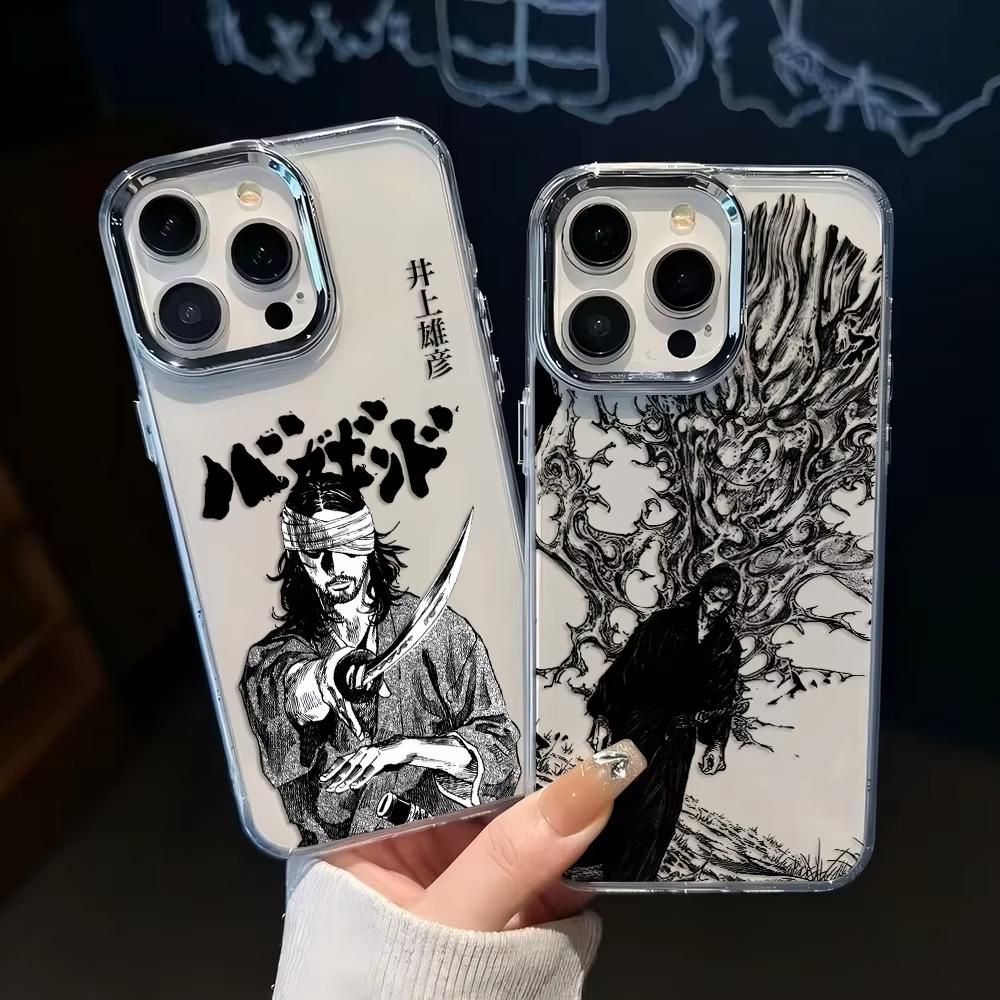 Hot New Vagabond Samurai Phone Case For iPhone 17 Air 16 e 15 14 13 12 11 Pro Max Plus SE 2020 2022 Transparent Soft Cover