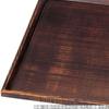 Hergestellt in traditionellem japanischem Holz 100cm grob geschnitzt Tochigi Lack J-kitchens Platzset, Tablett, Japan, Tablett, Ecke,