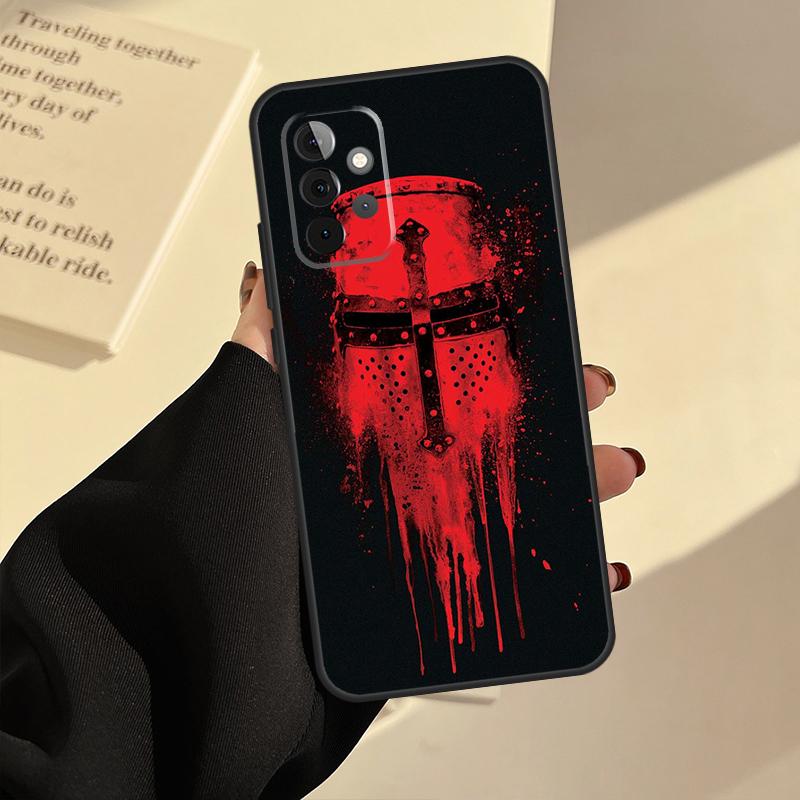 Knights Templar Case For Samsung Galaxy A54 A34 A14 A53 A13 A33 A73 A50 A12 A22 A32 A52 A72 A51 A71 Coque