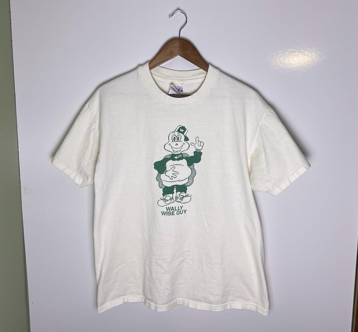 Vtg 90s Wally Wise Guy Deer Park Texas Shelter In Place Educational T-Shirt Sz L XXXXL