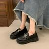 2025 new Mary Jane platform British small leather shoes loafers women's casual fashion versatile soft-soled single shoes