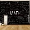 Colgante de Pared Educativo de Matemáticas con Ecuaciones, Gráficas y Geometría en Pizarra
