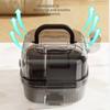 Large Capacity Chinchilla Cage with Water Translucent Hamster Travel Carry Case Breathable Small Animal Carrier Hamster Habitat