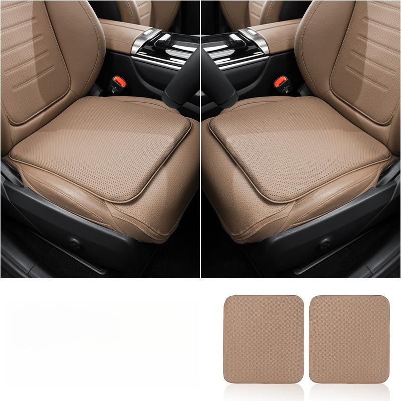 Universal Nappa Leather Car Seat Cushion Anti Slip Pad Breathable Ventilated Dirt Resistant Car Seat Cushion Seat Accessories