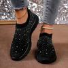 Women's Shoes Luxury Crystal Casual Shoes Outdoor Light Walking Flats Comfortable Soft Bottom Loafers Breathable Women Sneakers