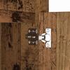 LED Nightstand 2 pcs Reclaimed Wood Look 38 x 34 x 61 cm Engineered Wood