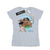 Disney Womens/Ladies Moana And Maui Wave Cotton T-Shirt