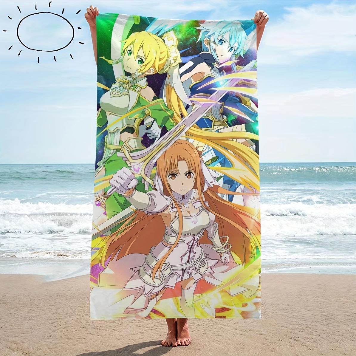 

Dynamic Anime Trio Adventure Bath Towel - Soft, Super Absorbent & Vibrant Design for Everyday Use & Perfect Gift for Fans 50x100cm