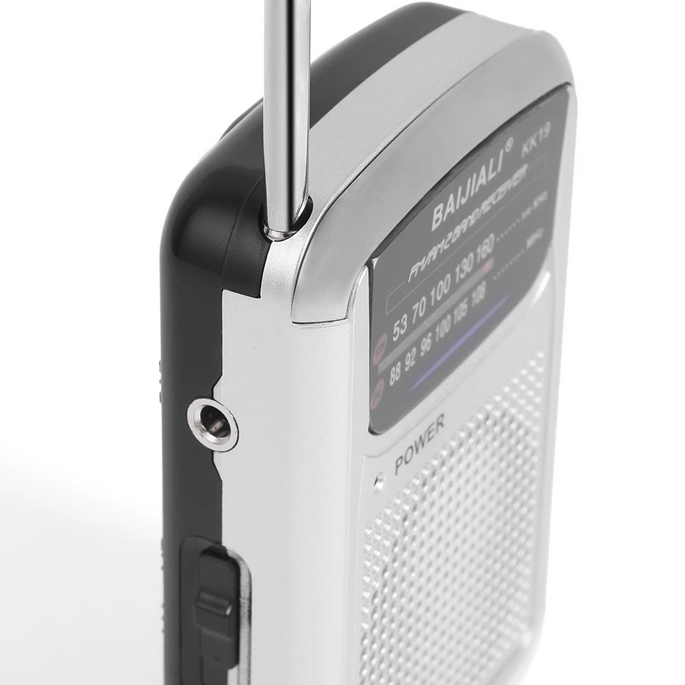 KK19 AM FM Radio Mini Portable Pocket Radio Dual Band With Telescopic Antenna Built In Speaker Retro A FM Radio Battery Operated