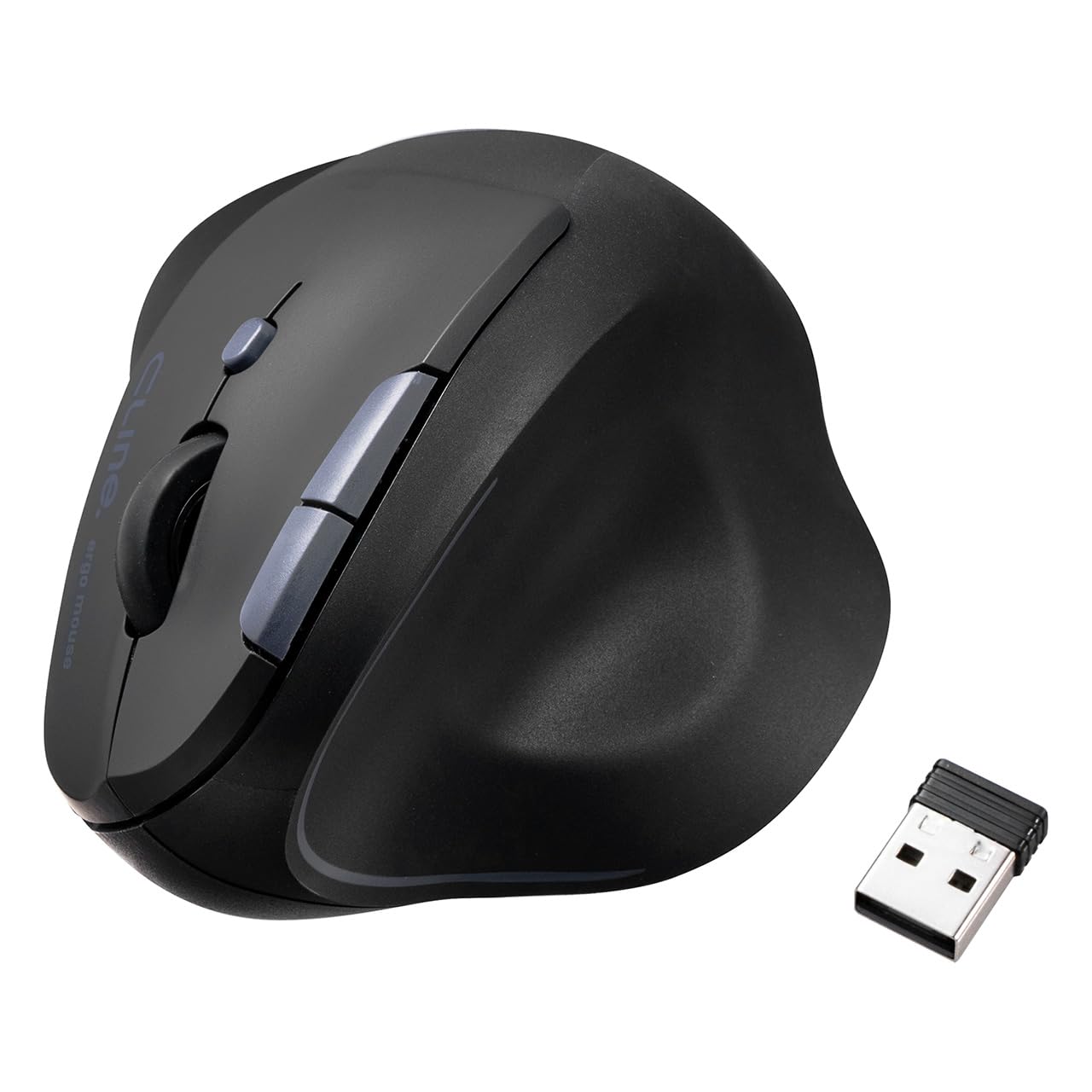 

E-Supply Ergonomic Bluetooth 2.4GHz Wireless Combo Mouse, Quiet, 5 Buttons, Rechargeable, Black, EZ4-MAWBT189BK