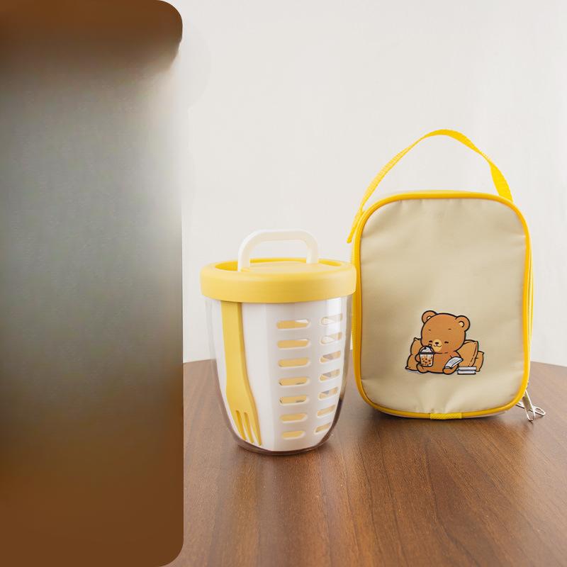 

Фруктовый стакан Холодное хранение с ледяным кристаллом Пикник на открытом воздухе Лето Еда на вынос Пикник Фруктовый стакан Двухслойный Дренажный Набор стаканов для овса (HB6582) Set · Yellow