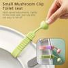 1PCS Cute Mushroom Head Toilet Lid Lifter Household Lid Lifter Bathroom Anti-dirty Silicone Handle Toilet Lid Lifter Storage