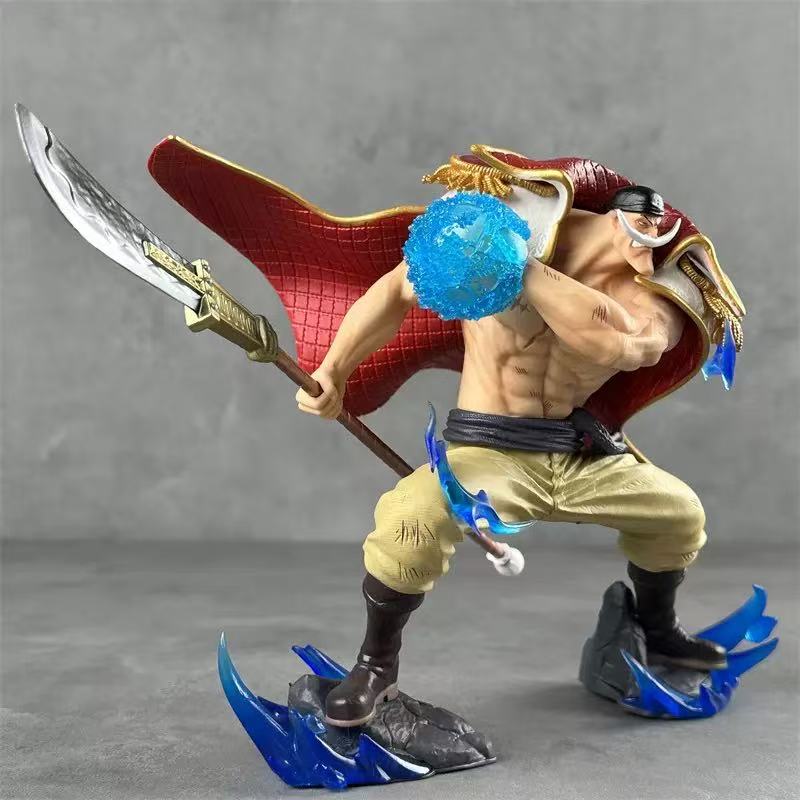13cm One Piece Whitebeard Battle Anime Figure Model Statue Collection Desktop Decoration Ornament Toys Gifts for Fans