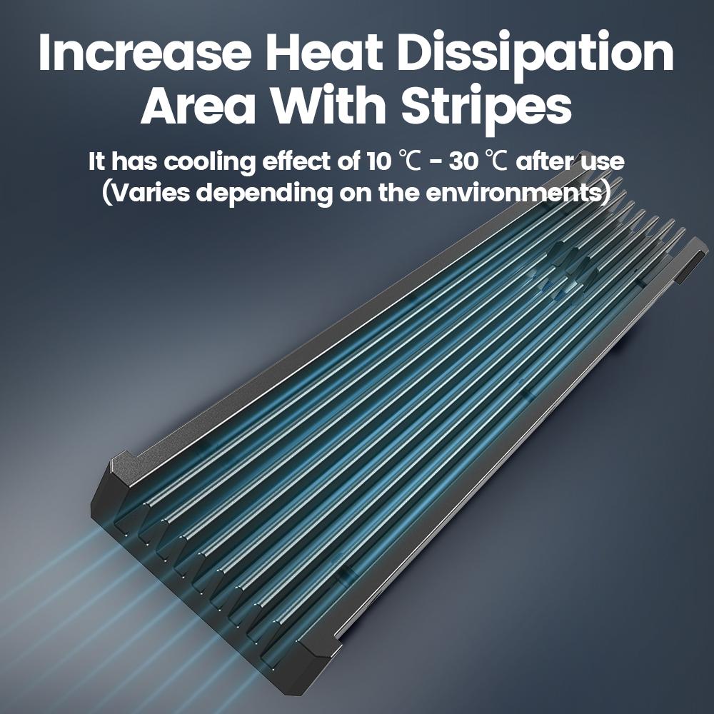 JEYI 22110 SSD Heatsink M.2 NVME Radiator Aluminum Alloy PS5 M.2 PCIE SATA SSD Efficient Radiator with Thermal Silicone pad