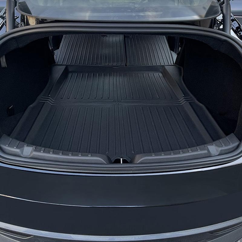 For Tesla Model 3 Highland 2024-2025 Accessories TPE Trunk Sill Plate Cover Rear Trunk Protector Guard for Tesla New Model 3