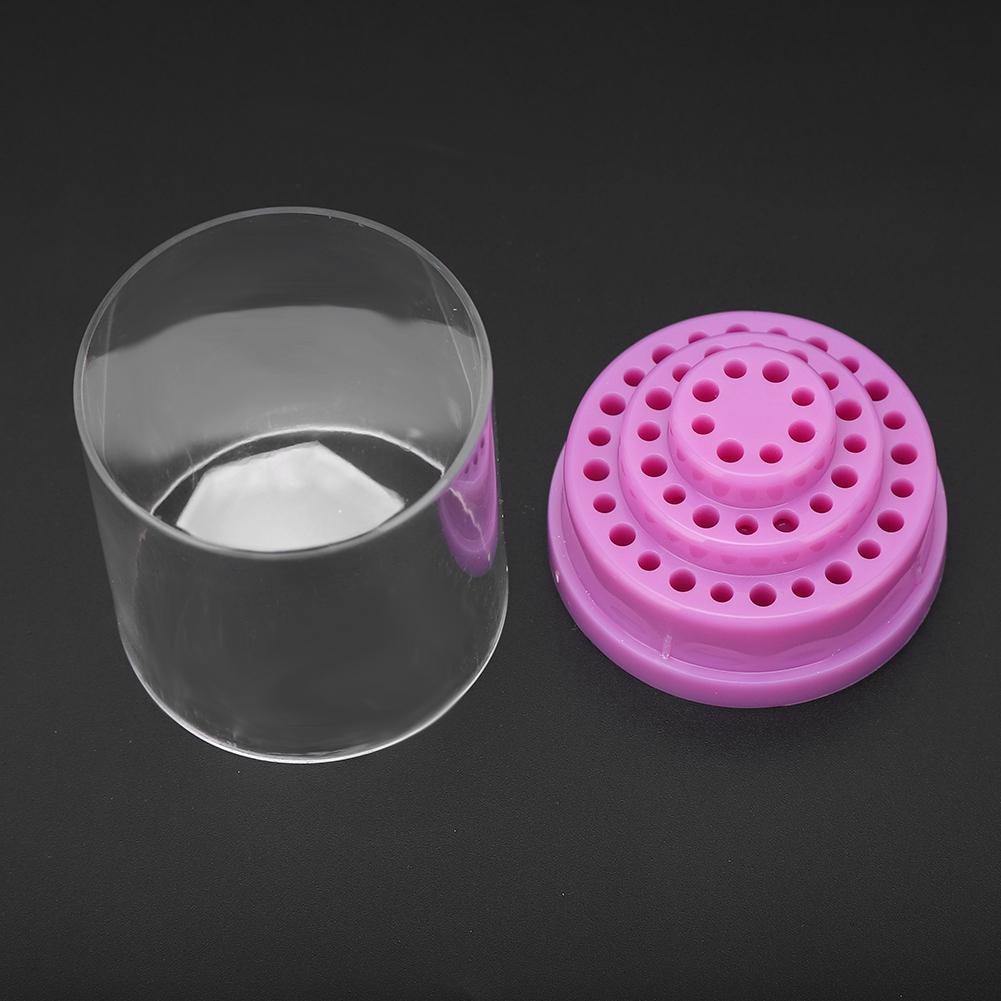 48 Slots Nail Drill Bit Case Holder Manicure Tool Organizer Display Stand