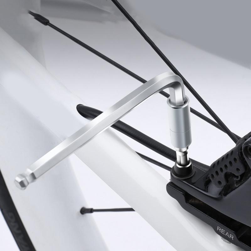 Compacts Multifunction Hexagons Key Tire Repair Tool With Nonslip Grip Light Weight for Bicycles Maintenance