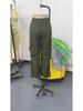 2025 Spring/Fall Elastic Waist Drawstring High-Waist Cargo Pants for Women—Loose Fit, Flap Pockets, Commuter Style.