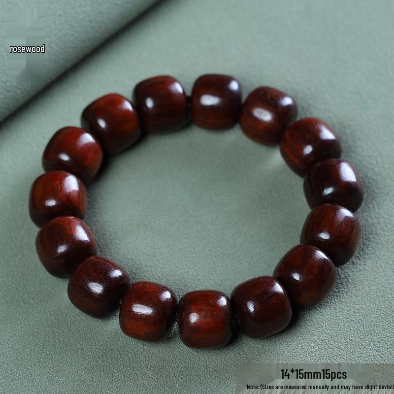 Temple Sandalwood Multi-Treasure Buddhist Rosary Beads Bracelet - Wenge Accessories Gift