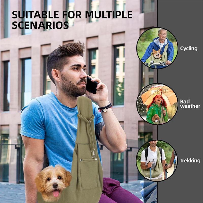 Pet Messenger Bag: Portable Cross-Border Backpack for Cats and Dogs