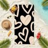 Heart Towel Sports Quick Dry Travel Camping Sandproof Soft Light Large Beach Towel