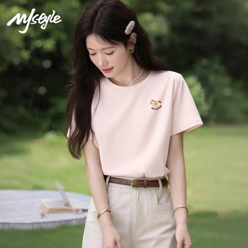 MJ STYLE Women s Round Neck Short Sleeve T-Shirt XL