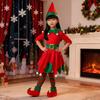 Yi-gog Christmas Kids' Costume Set, Cute Long Sleeve Santa (Red, Child's Size XL)