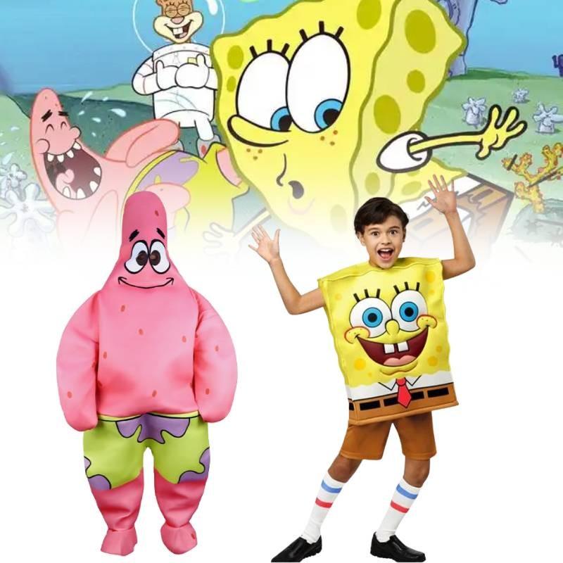 Spongebob Patrick Squarepants Star Cosplay Adult Kids Costume Party Halloween