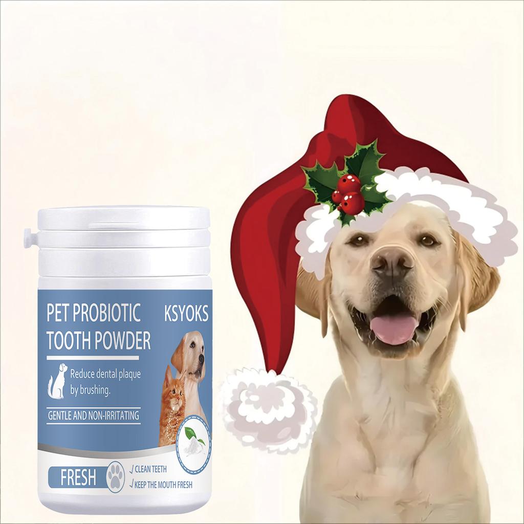 Pet tooth powder can gently clean dog and cat tooth dirt without irritation