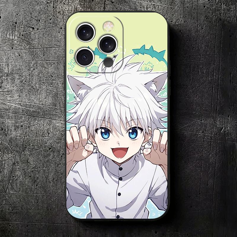 Hunter X-Hunters Cute Soft Phone Case for iPhone 16 16E 17 Air 15 Pro Max 14 Plus 13 Mini 11 12 7 Black Cover Back Shell