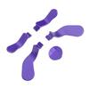 Game Controller Paddles 4 Stainless Steel Thumb Sticks and 1 Direction Pad Replacement for Elite Series 2 Dark Purple