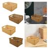 Rattan Storage Basket Sundries Storage Basket for Living Room Farmhouse