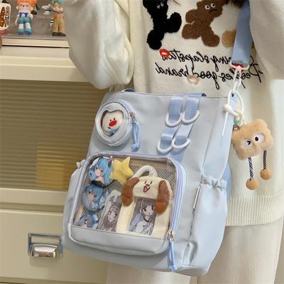The Schoolbag Is Versatile, Simple and Large-capacity, and the Class Is Loaded with Books. The Mailman Is Transparent and Has a One-shoulder