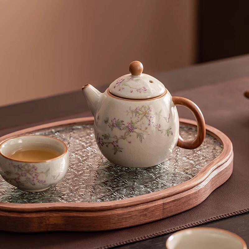 

Керамический чайник-яйцо дракона из печи Жу