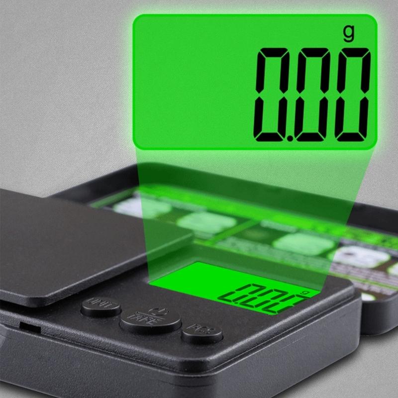 Portable Jewelry Scale 0.01g Resolution ABS Plastic Construction LCD Screen Weighing Tool for Gold Weighing
