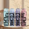 1PC Aint No Mentor Like The One I Got 750ml Color Plastic Sports Water Bottle Leakproof Flip Straw Lid Suitable for Sports Office Home Use