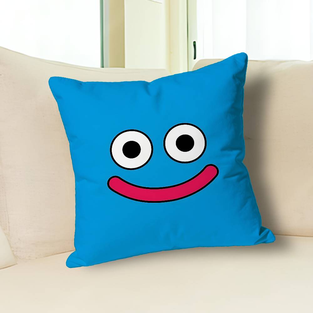 D-Dragon Q-Quest Slime Game Anime Celebrity Merchandise All-Match Printed Pillow Case Sofa Car Office Room Decoration Protector