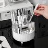 Desktop Rotating Makeup Brush Storage Box, Cosmetics Rack, Desktop Vanity, Eyeshadow Brush, Lipstick Box, Pen Holder