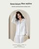 High-End Autumn/Winter Couple's Pajama Set - Men's Plus Size & Women's Long Sleeve with Pants