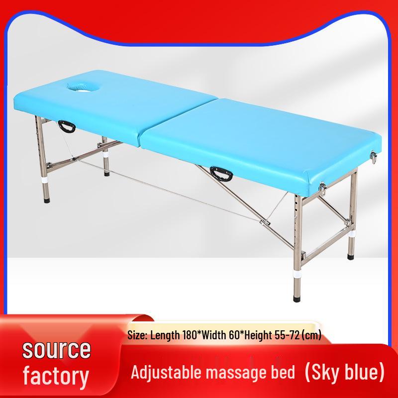 Tragbares Doppelliegen-Faltmassage- & Physiotherapiebett für den Heimgebrauch