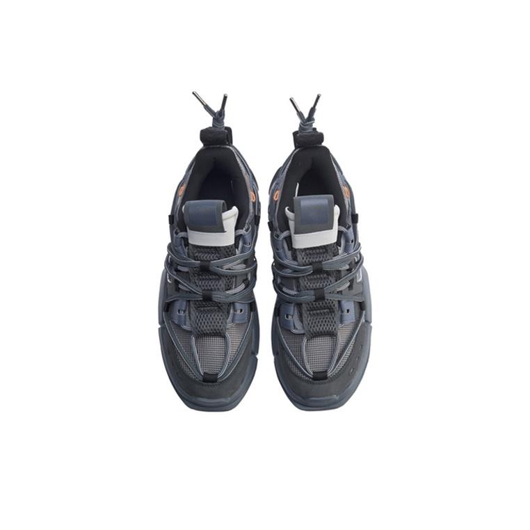 Li Ning Pangu Trek 2019 New York Fashion Week Wear-Resistant Breathable Low-Top Sports Casual Shoes Men Sneakers Snow-Gray AGLP075-6