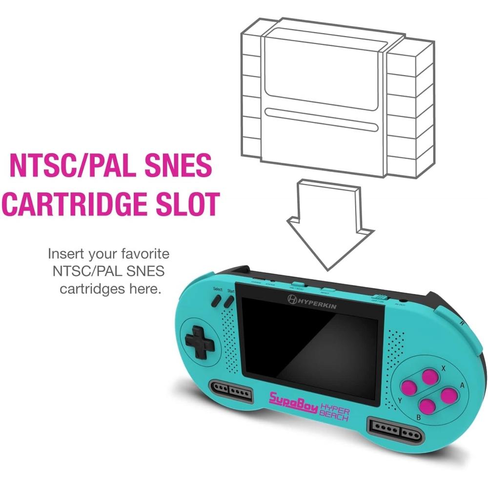 Hyperkin Supaboy Urządzenie Kompatybilności Przenośne Hyper Beach Snes Ntsc Pal
