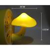 LED Night Light Mushroom Wall Lamp EU Plug Light Control Induction Energy Saving