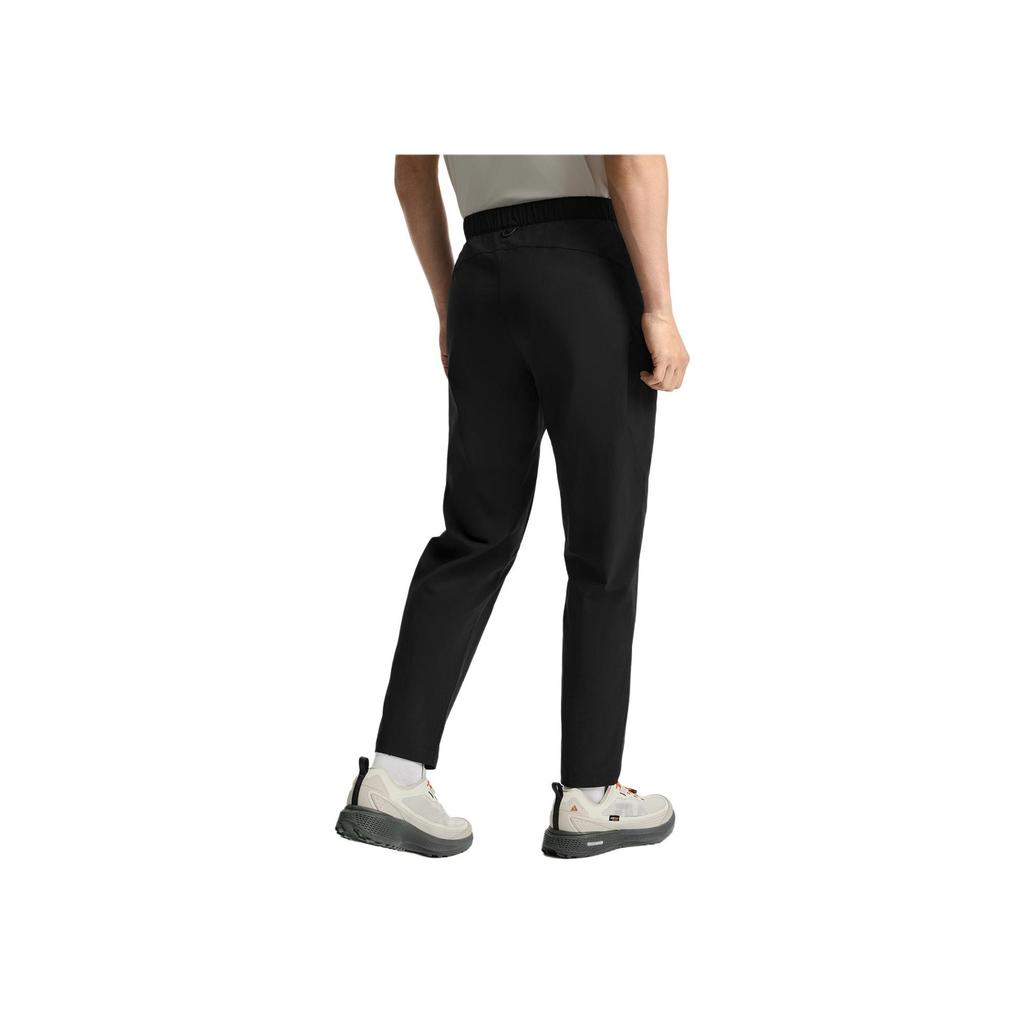 FILA SS25 Mens Outdoor Explore Series Logo Lace Woven Simple Mountain Outdoor Casual Pants Men pants Deep-Black A11M527801F-BK