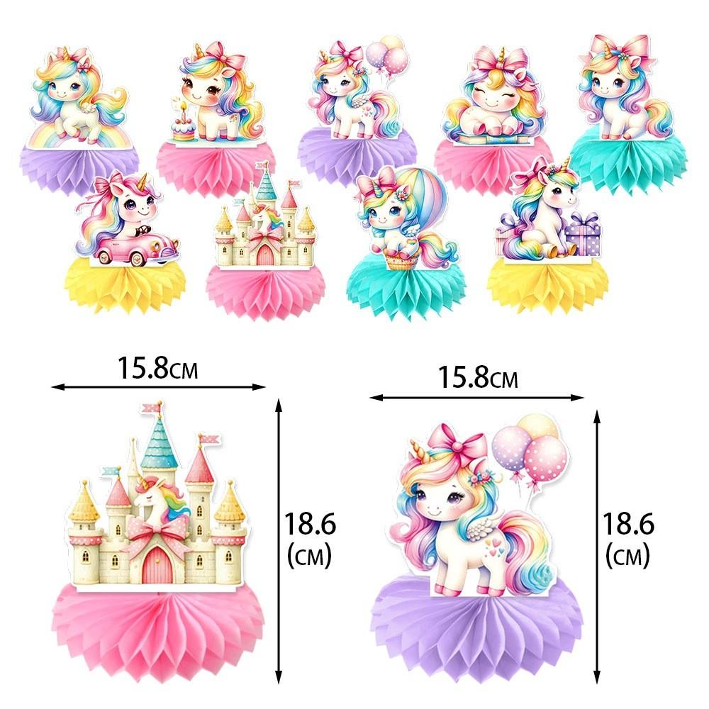 Desktop Unicorn Honeycomb 3d Ornament For Childrens Celebrations Decor Event