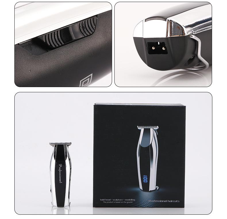 Bolsheng Dual-Purpose Hair Clipper: Compact, High-Power, Two-Speed with LCD for Shaving and Trimming