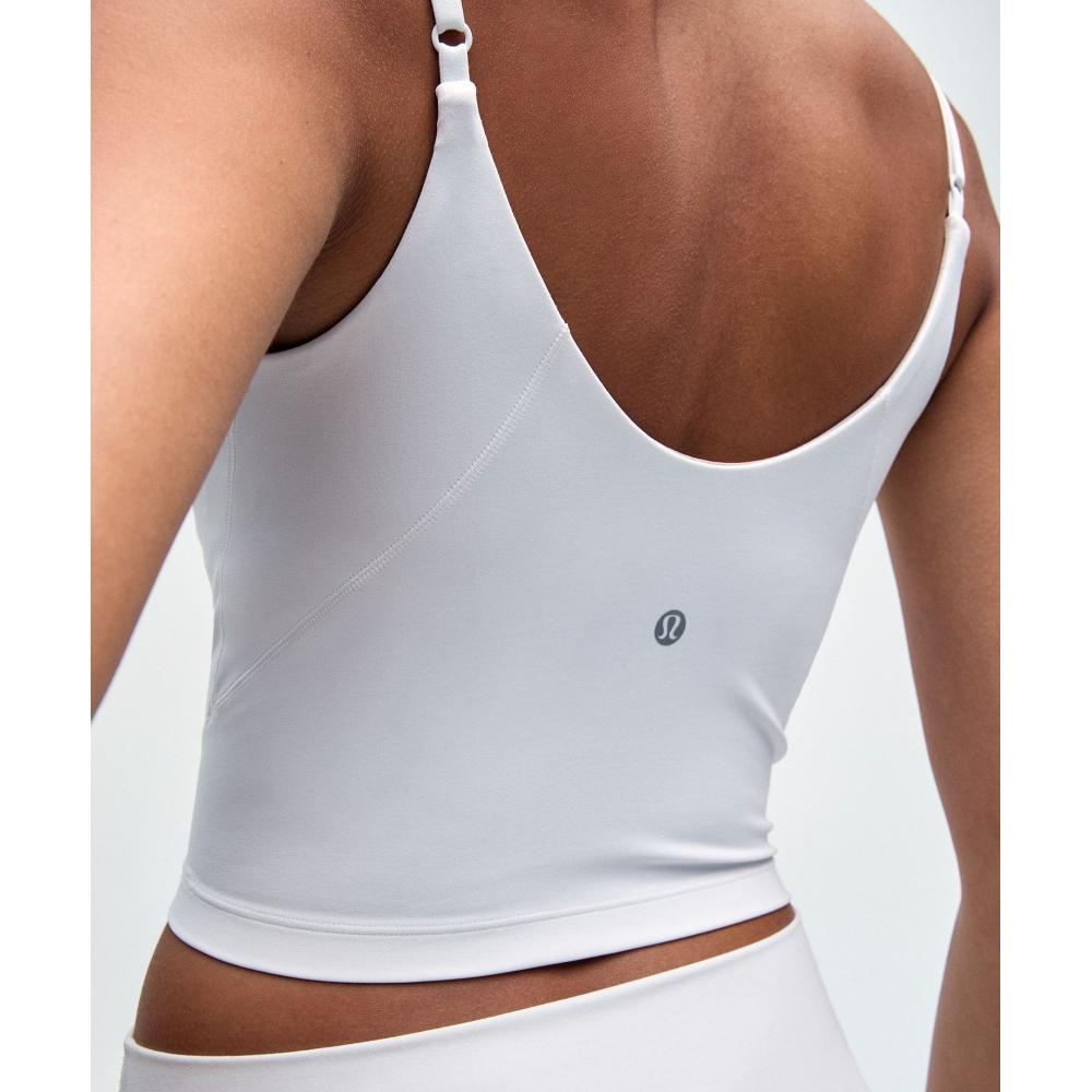 Lululemon Align  Cropped CAmi TAnk Top  Light Support  A B Cup White
