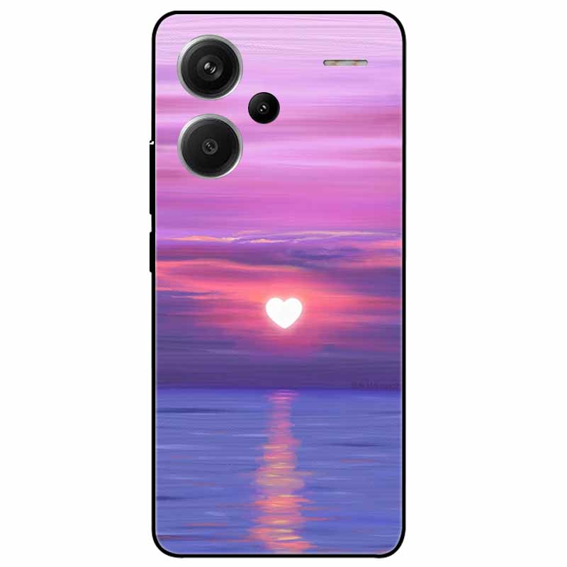 For Redmi Note 13 Pro Plus 5G Pro+ Case Soft Black Painted Cats TPU Funda For Xiaomi Redmi Note 13 Pro 5G Note13 Silicone Cover