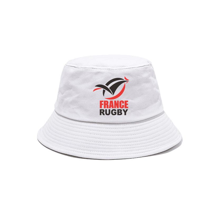 France Rugby Bucket Hat Cap Unisex Women Unisex Panama Cap Outdoor Summer Adjustable France Rugby Bob Caps MZ