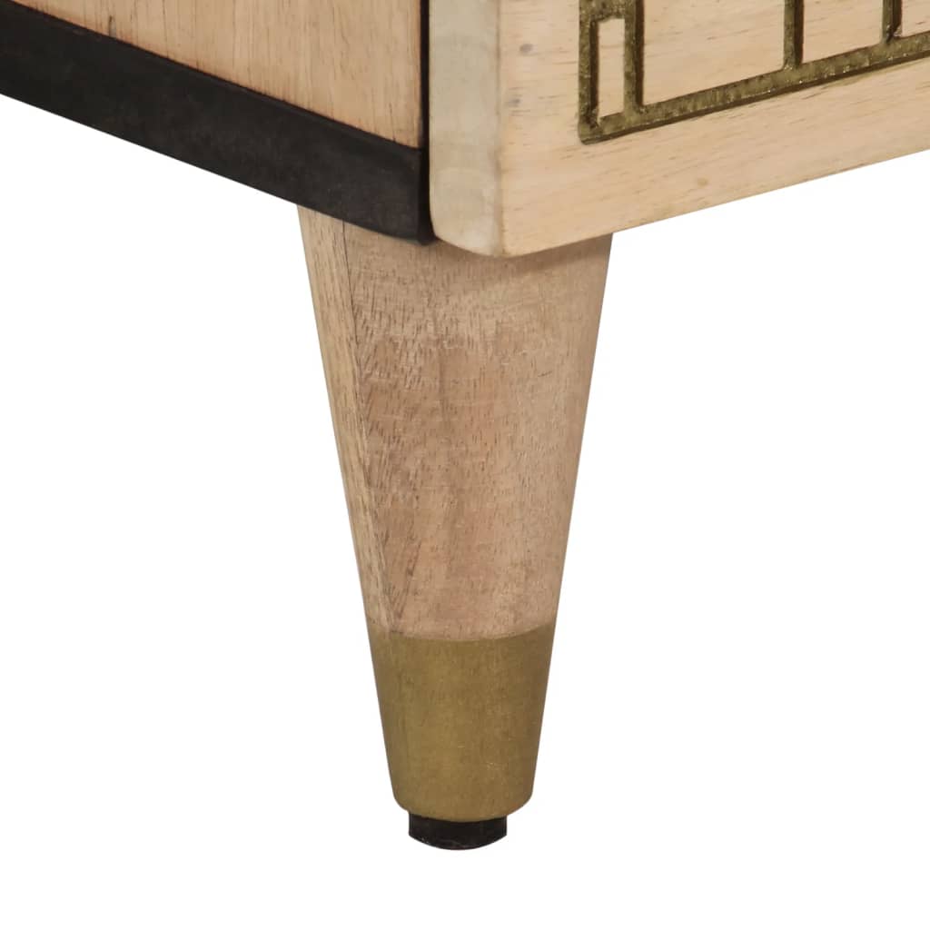 Side Tables (2 pcs) 60 x 33 x 75 cm Solid Mango Wood